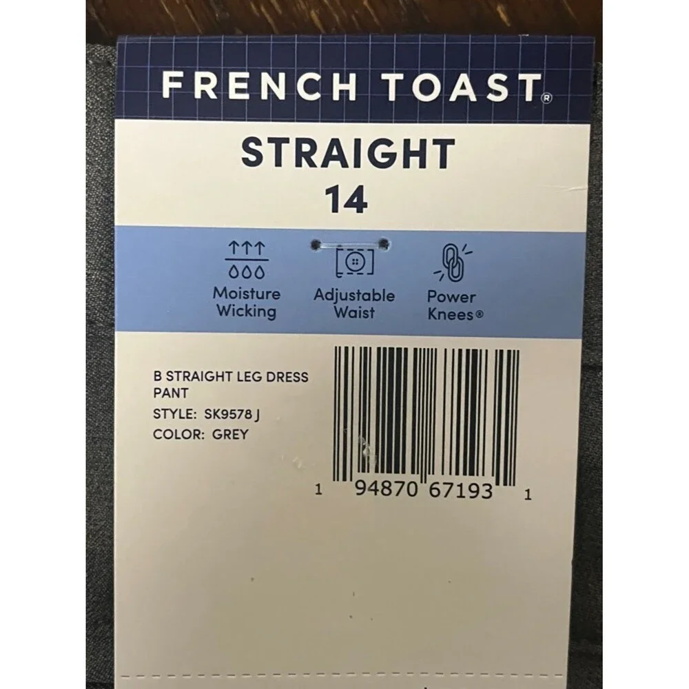 NWT French Toast Boys Straight Dress Pants Sz 14